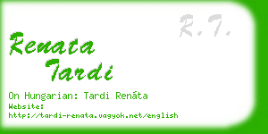 renata tardi business card